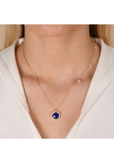 Zirkon Taşlı Pırlanta Montür Altın Kaplama Doğal Taşlı Yuvarlak