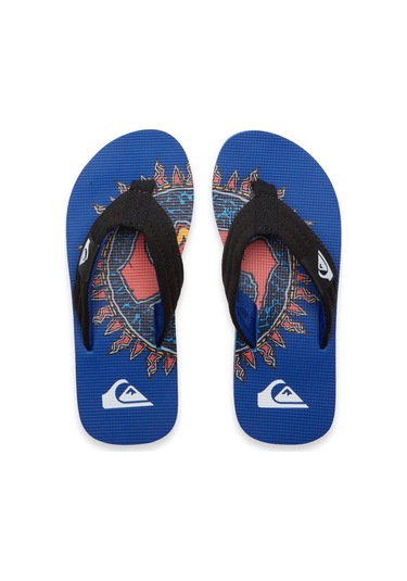 Quiksilver Aqbl100591 Molokai Layback Siyah-mavi Çocuk Terlik Mavi - Siyah