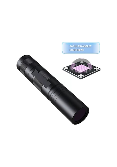 Uv 365nm Işık, 20w Taşınabilir Şarj Edilebilir Wood's Lambası Mini El Tipi Uv El Feneri Köpek İdrarı, Evcil Hayvan Lekeleri, Reçine Kürleme, Floresan Maddesi Siyah