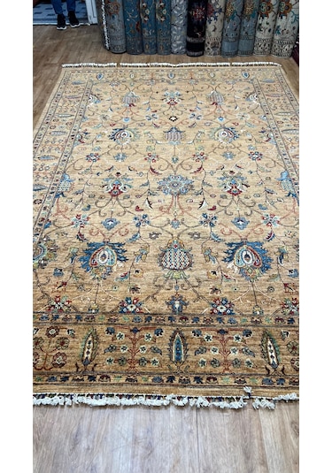 El Dokuma Afghan Halısı Haki