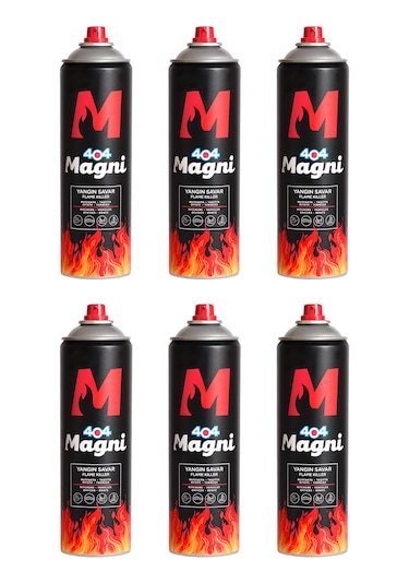 404 Magni Yangın Söndürücü Sprey 500 ML 6'lı