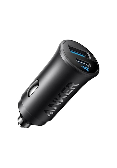 Ankeranker 30w 2 Portlu Usb-c Araç Şarj Cihazı, Powerıq 3.0 İle İphone Uyumlu 15/14/13/12 Serisi İçin Evrensel Black Brezilyadistribütör Garantili