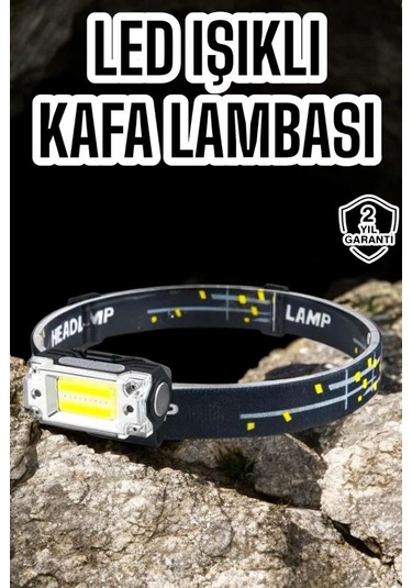 Kamp Feneri Balıkçı Feneri Başlıklı Suya Dayanıklı Kafa Lambası Çoklu Renk