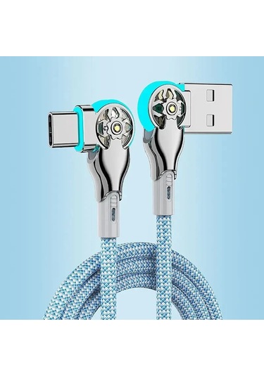 Tekagene180 Derece Dönebilen Hızlı Şarj Kablosu Usb-c Iphone Uyumlu 14/13/12/11 Huawei Samsungblack0.75 M