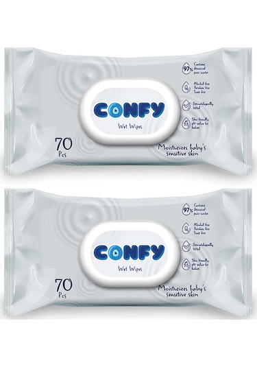 Confy Premium Sensitive Islak Mendil 2 X 70'Li