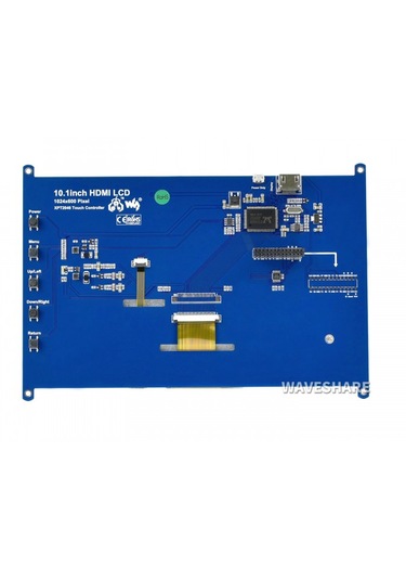 Waveshare 10.1 İnç Rezistif Hdmı Lcd - 1024 600, Hdmı, Ips, 11870