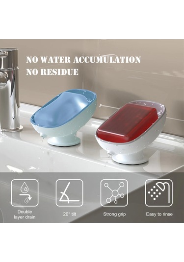 Süper Vantuz Bulaşık Kendinden Boşaltma Mutfak Süngeri Konteyner Açık Gri