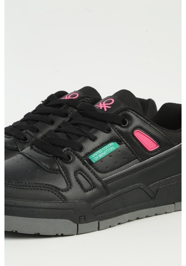 Benetton 11130 Memory Taban Kadın Sneaker Ayakkabı 267800001800 01 Siyah Siyah