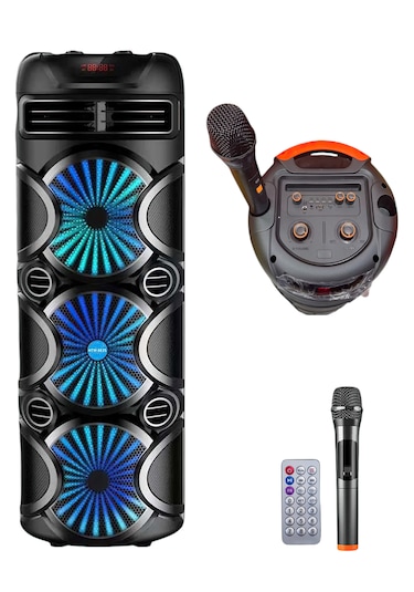 T-Max HTM- 8835 Kablosuz Mikrofonlu Kumandalı 82 CM Dev Speaker