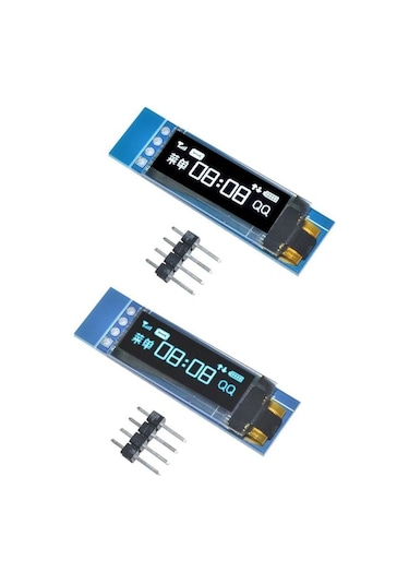 0.91 Inch Oled Ekran I2c 128 32 Ssd1306 Ince Mini Display Mavi Arduino Rodevino
