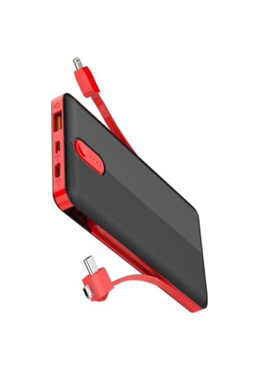 Ldnıo Pl1013 10.000 MAh 3 in 1 Hızlı Şarj Powerbank Siyah