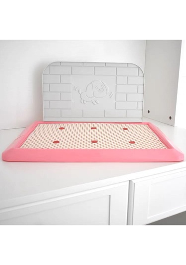 Homyl Pet Çöp Tepsisi Köpekler Lazımlık Tuvalet Pembe