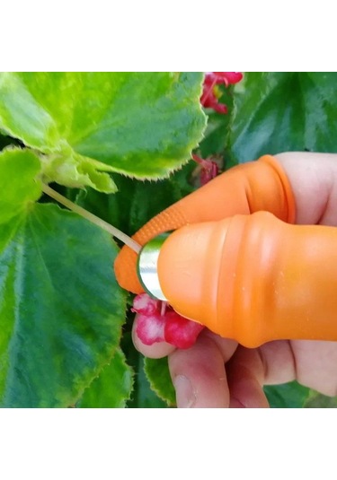 Pratik Baş Parmak Koruyucu Silikon Sebze Soyucu Tırnak Eldiven