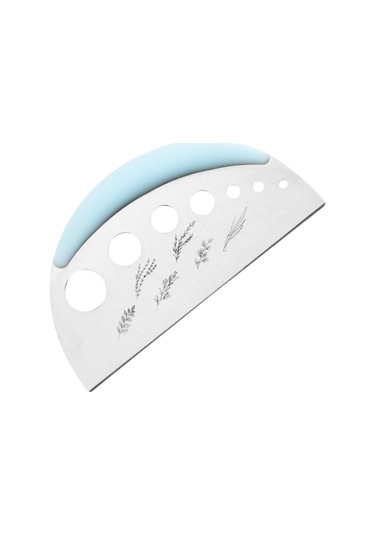 Homyl Kişniş Pazı Kekik Için Ot Soyucu Metal Kesici Yaprak Mavi