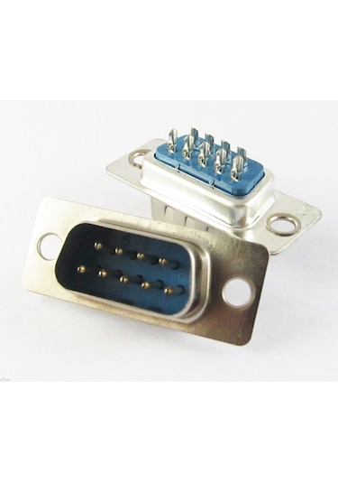 9 Pin Erkek D-Sub Konnektör Db9 Lehim Tipi Rs232 Seri Pc