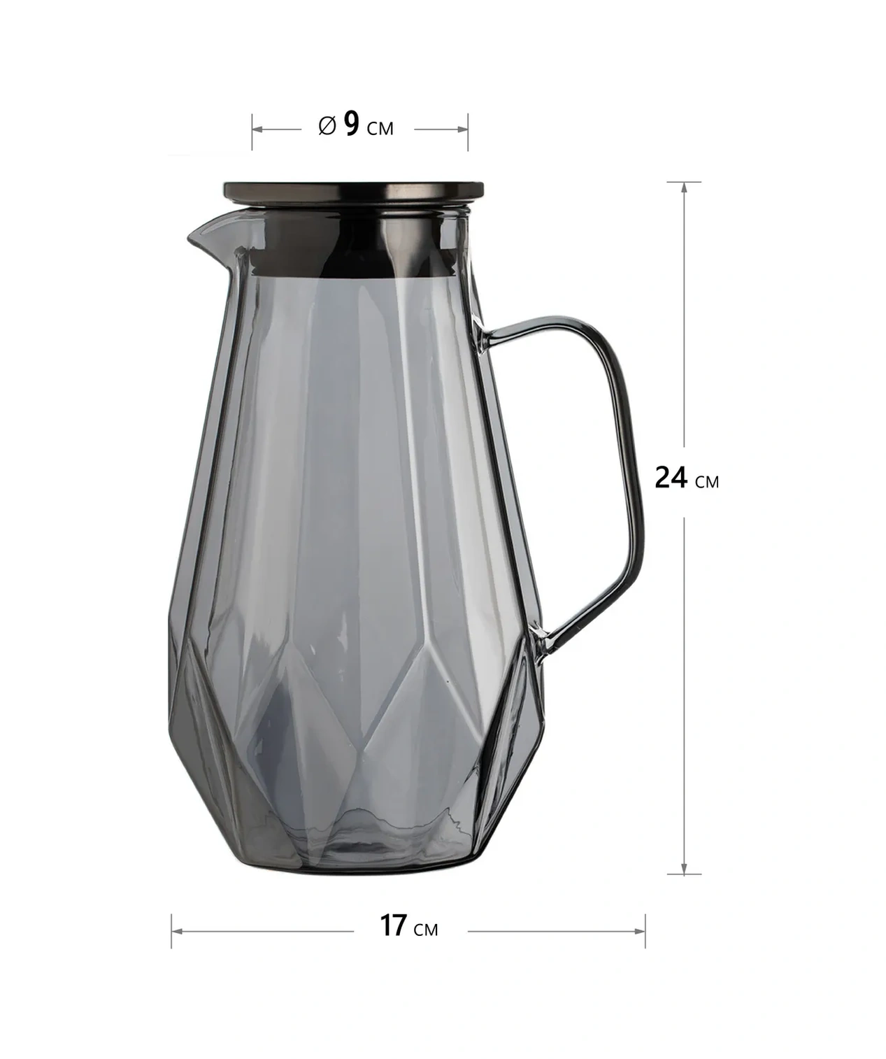 Allbest Cam Sürahi Su Karafı, 1700 Ml 320961214