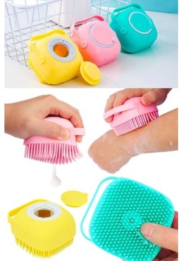 Duş Jeli Hazneli Banyo Masaj Kesesi Renkli