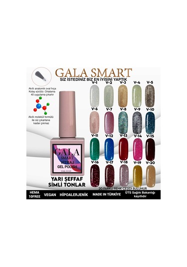 Gala Smart Vitraj Kalıcı Oje V11 10 ML