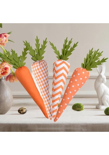 Pazly Turuncu-seri Süslemeleri Suntek Paskalya Oturma Odası Havuç 4x Yb