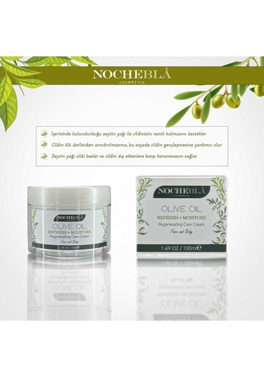Nochebla Vegan Zeytinyağlı Nemlendirici Bakım Kremi 100 ML