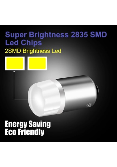 2pcs Ba9s T4w Led Ampulü T2w T3w H5w Araba Ampulü 2 Led 2835 Smd 12913 12910 Crystal Blue 1 Piece Set