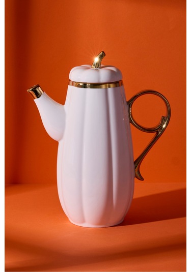 Kabak Porselen 1550 Ml Porselen Yağlık Beyaz Beyaz