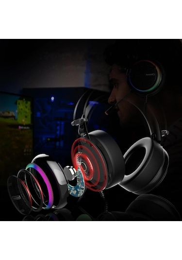 Tronsmart Glary Surround 7.1 Mikrofonlu RGB Oyuncu Kulaklığı