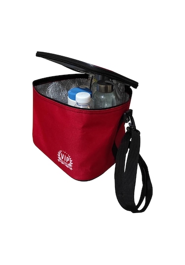 Vip Termos Çanta 11 L Plaj Tipi Buzluk Soğutucu Çanta Kırmızı