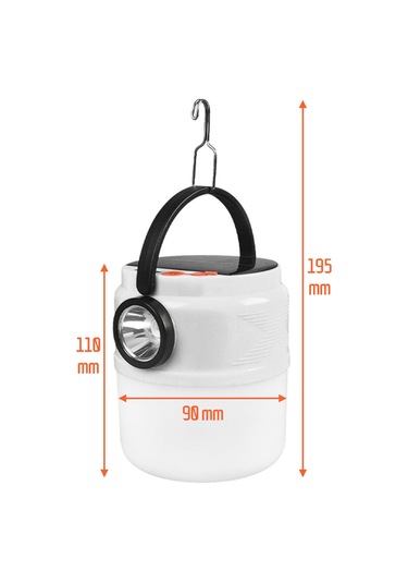 Qianfan 5 Modlu Şarjlı Güneş Enerjili Solar Aydınlatmalı Kamp Mavi