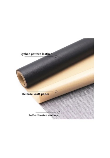 Tongxida 30x137 Cm Kendinden Yapışkanlı Deri Yama, Beyaz Araba Koltuğu Tamir Etiketi