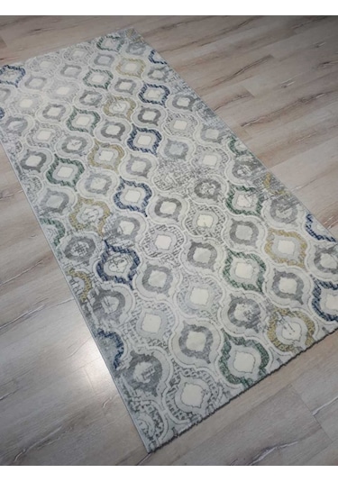 Armis Halı Ritim A353A Gri Mavi Halı Yolluk 100X200 Cm