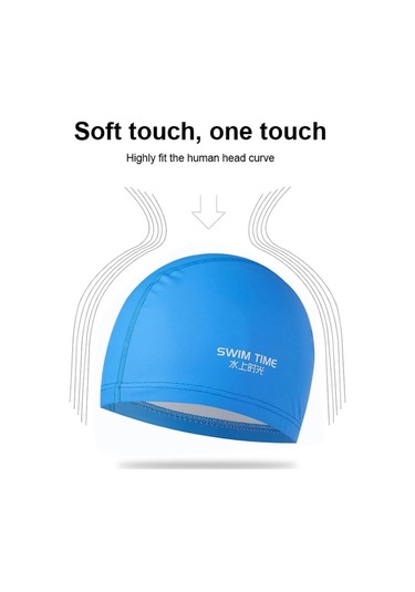 Yetişkin Erkekler Ve Kadınlar İçin Pu Kaplamalı Su Geçirmez Genişletilmiş Yüzme Bonesi Siyah