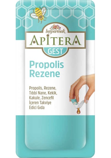 Apitera Gest Doğal Bal, Rezene, Tıbbi Nane, Kekik, Kakule, Zencefil Ve Propolis İçeren Takviye Edici 7 Li Saşe