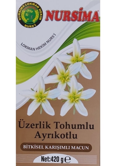Nursima Üzerlik Tohumlu Ayrıkotlu Bitkisel Karışım Macun 420 G