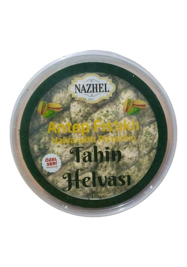 Nazhel Antep Fıstıklı Tahin Helvası 450 G