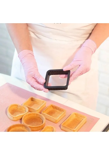 Angelik 12'li Kare Tarta Kalıbı Seti 313446610 Siyah