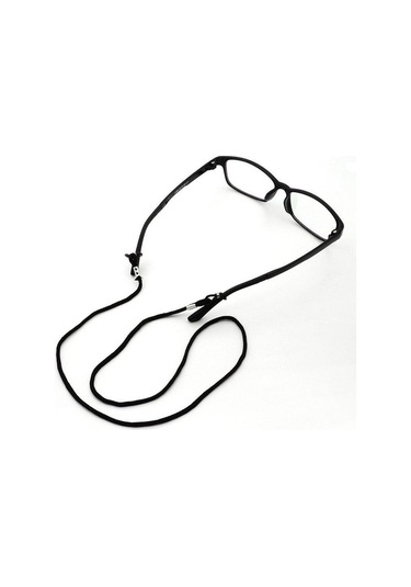 Gözlük Askısı Boyun Kordonu Spor Gözlükleri Güneş Gözlüğü Halat Tutucu Dize Siyah