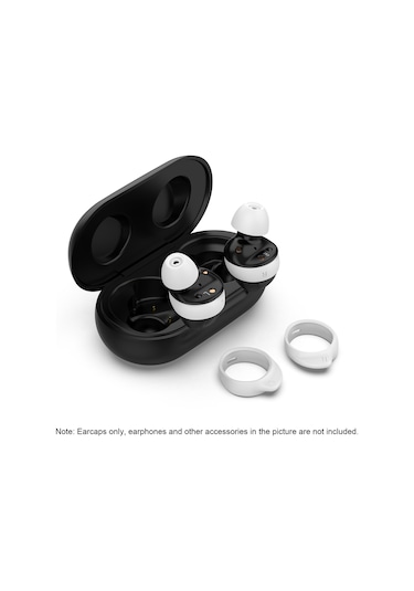 Youmex Galaxy Buds İçin 8'li Silikon Kulaklık Ucu Takımı - Renk Seçenekli, Bluetooth Kulaklık Erişorları Beyaz