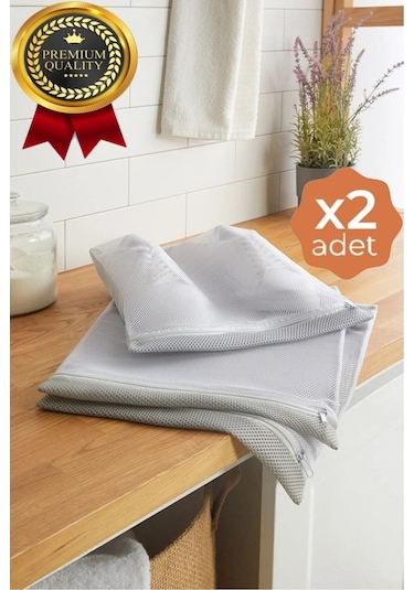 Tois Baby 2 Adet Fermuarlı Ayakkabı Yıkama Filesi Beyaz Çamaşır