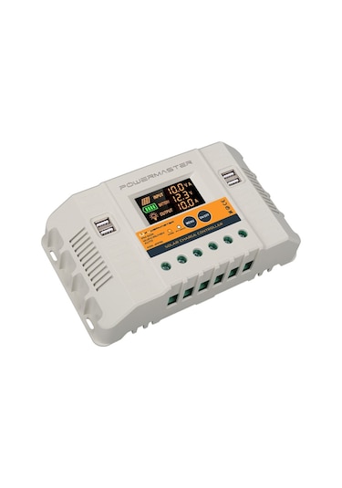 Powermaster Pm-60a 12v-24v-36v-48v 60 Amper 4 Usb Li Dijital Otomatik Solar Şarj Regülatörü