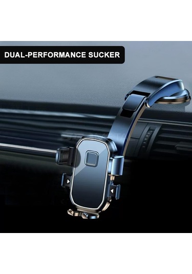 Seametal Araç Telefonu Tutucu Araç Montaj Tutucu Vantuz 360 Cep Telefonu Desteği İçin Ayarlanabilir Stand