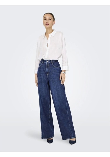 Only 15344769 Kadin Gomlek - Beyaz Beyaz