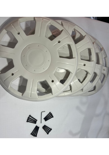 Karsan J9 Premier Pejo Beyaz Jant Kapağı 4 Adet Vida Ve Anahtar