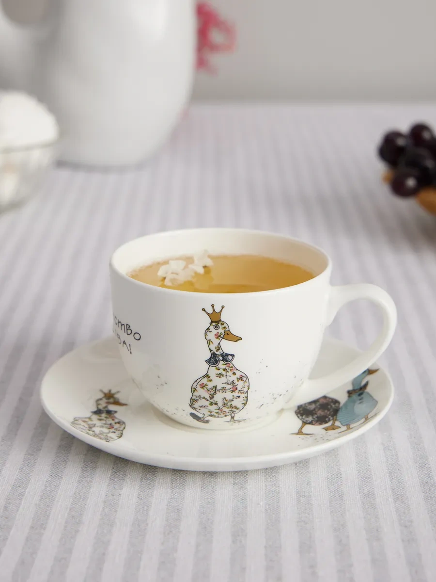 Lefard Hediye Porselen Çay Takımı "family Farm" 300 Ml 254560973 Beyaz