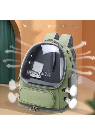 Jialan Kedi Sırt Çantası Taşıyıcı, Nefes Açık Kapsül Sırt