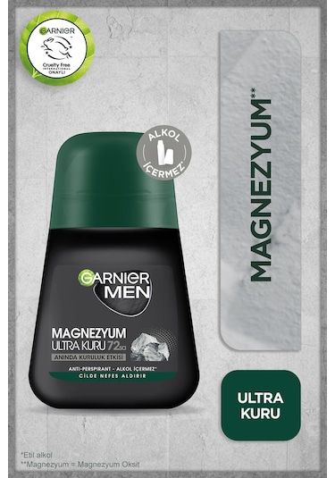 Garnier Men Magnezyum Ultra Kuru Erkek Roll-On 50 ML