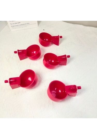 Gebibd Ev Hayvanları İçme Suyu Otomatik Suluk - Tavuk Ve Ördek Kırmızı 50 Paket