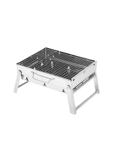 Portatif Katlanabilir Mangal - Madfox Roadtrip Bbq - Silver - 547306 Diğer