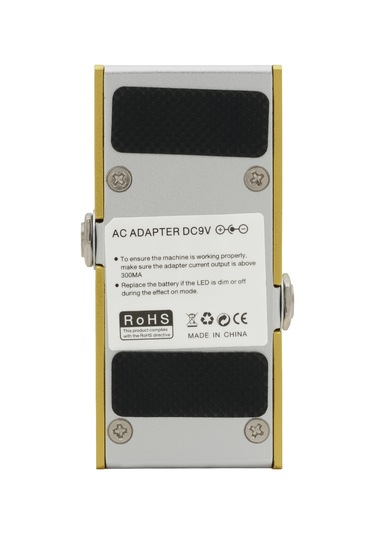 Yaozixa Tremolo Tipi Sarı Gitar Efekti - Irın Ef-09 Klasik Titreşim Fonksiyonu Metal Kutu