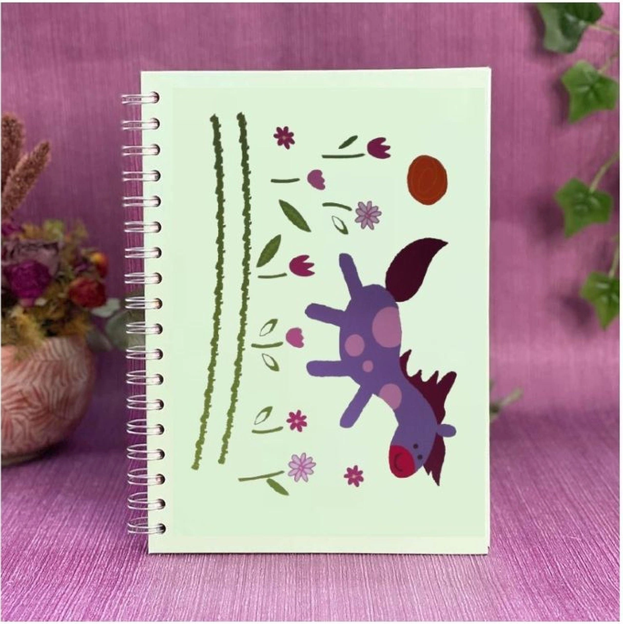 2 Adet Defter Sticker,laptop Sticker Küçük At Desenli Pvc 70x50x0,5cm